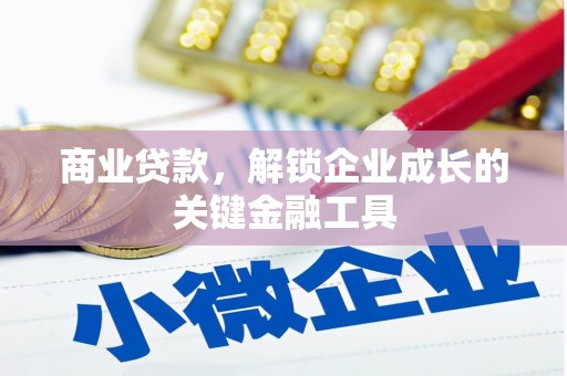 贞丰商业贷款，解锁企业成长的关键金融工具
