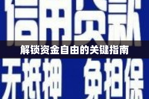 贞丰解锁资金自由的关键指南