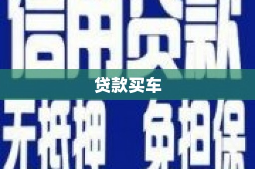 贞丰贷款买车