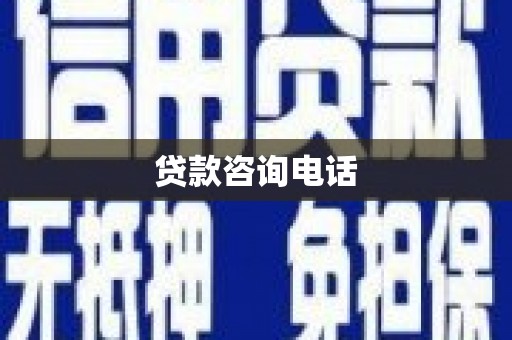 贞丰贷款咨询电话