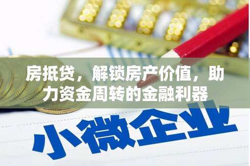 贞丰房抵贷，解锁房产价值，助力资金周转的金融利器