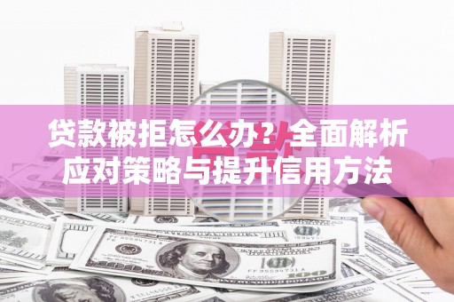 贞丰贷款被拒怎么办？全面解析应对策略与提升信用方法