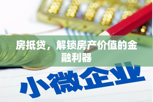 贞丰房抵贷，解锁房产价值的金融利器
