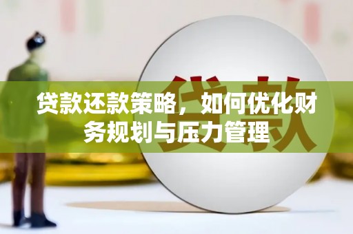 贞丰贷款还款策略，如何优化财务规划与压力管理