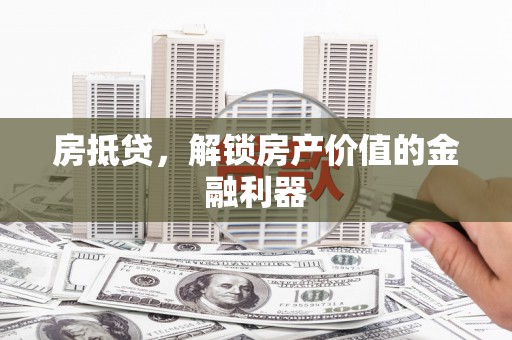 贞丰房抵贷，解锁房产价值的金融利器