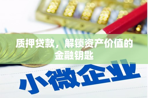 贞丰质押贷款，解锁资产价值的金融钥匙