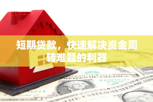 贞丰短期贷款，快速解决资金周转难题的利器
