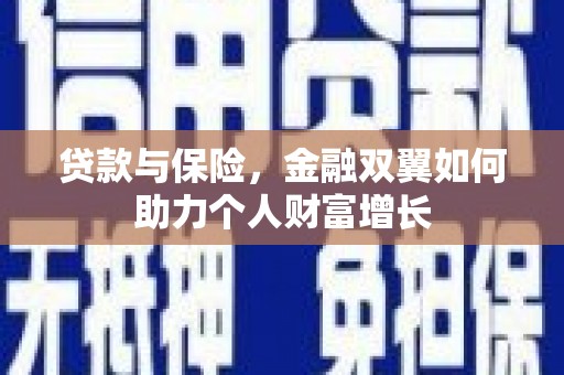 贞丰贷款与保险，金融双翼如何助力个人财富增长