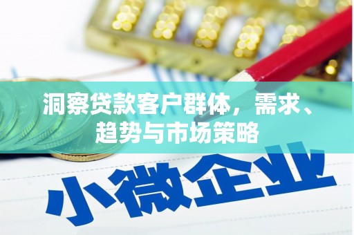 贞丰洞察贷款客户群体，需求、趋势与市场策略