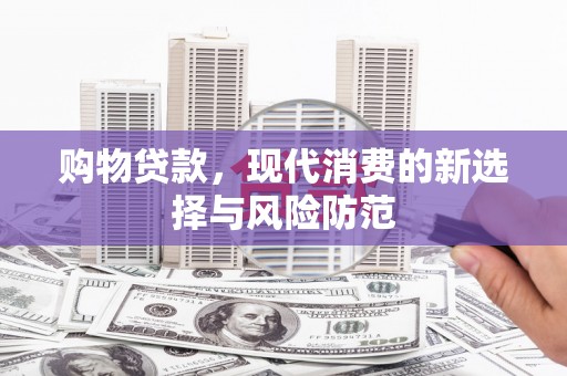 贞丰购物贷款，现代消费的新选择与风险防范