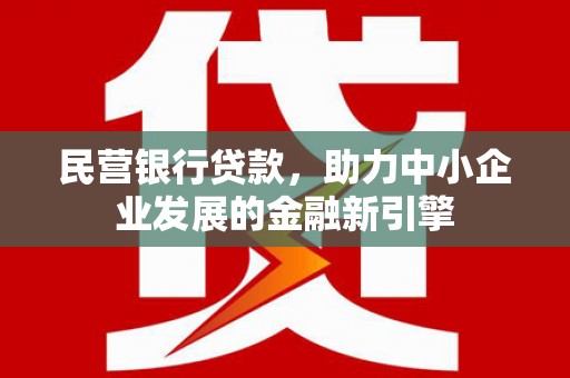 贞丰民营银行贷款，助力中小企业发展的金融新引擎