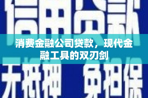 贞丰消费金融公司贷款，现代金融工具的双刃剑