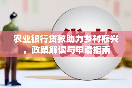 贞丰农业银行贷款助力乡村振兴，政策解读与申请指南