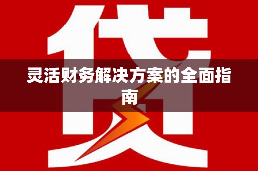 贞丰灵活财务解决方案的全面指南