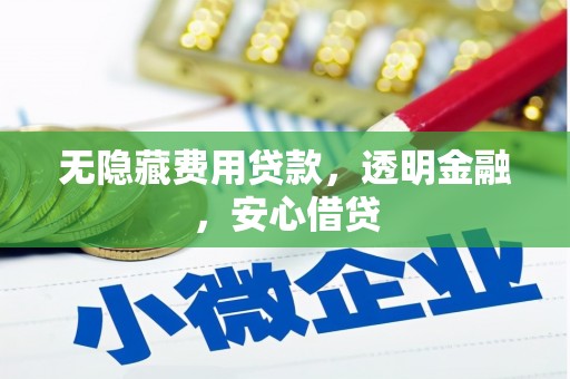 贞丰无隐藏费用贷款，透明金融，安心借贷