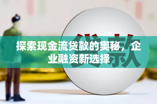 贞丰探索现金流贷款的奥秘，企业融资新选择