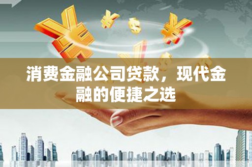 贞丰消费金融公司贷款，现代金融的便捷之选
