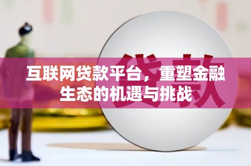 贞丰互联网贷款平台，重塑金融生态的机遇与挑战