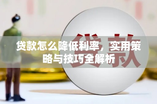 贞丰贷款怎么降低利率，实用策略与技巧全解析
