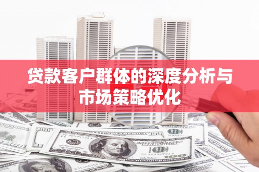 贞丰贷款客户群体的深度分析与市场策略优化