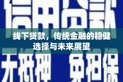 贞丰线下贷款，传统金融的稳健选择与未来展望