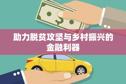 贞丰助力脱贫攻坚与乡村振兴的金融利器
