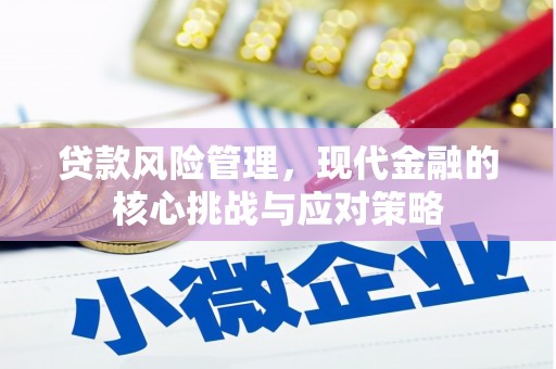 贞丰贷款风险管理，现代金融的核心挑战与应对策略