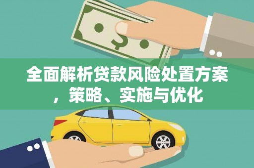 贞丰全面解析贷款风险处置方案，策略、实施与优化