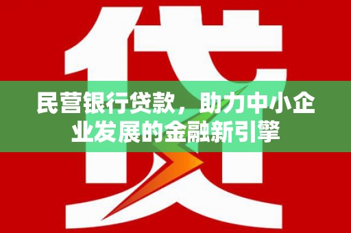 贞丰民营银行贷款，助力中小企业发展的金融新引擎