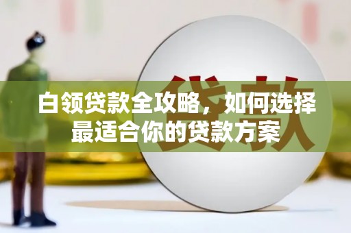 贞丰白领贷款全攻略，如何选择最适合你的贷款方案