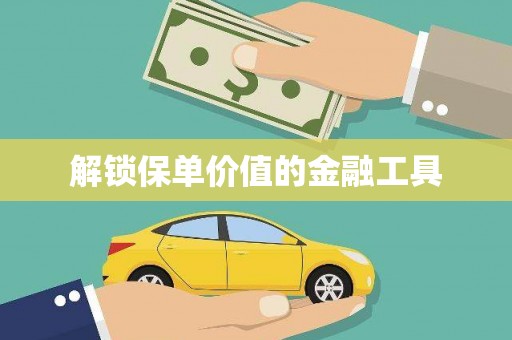 贞丰解锁保单价值的金融工具